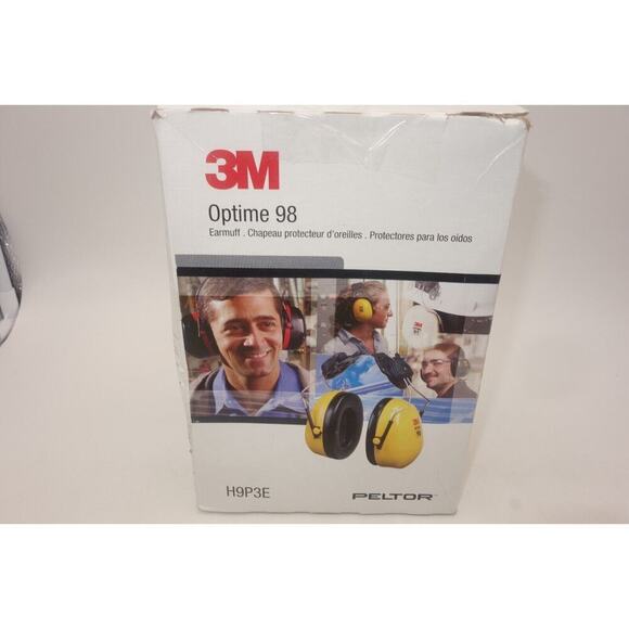 NEW 3M Peltor Optime H9P3E 98 Over-The-Head Earmuffs 23-Decibel Noise Reduction - Picture 1 of 5